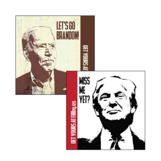 Biden "Let's Go Brandon!" & Trump "Miss Me Yet?" Sticker Set